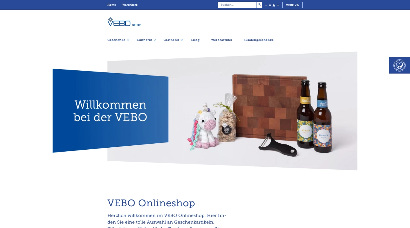 vebo onlineshop desktop 2023